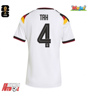 Alemania Jonathan Tah #4 Primera Equipación Mujer Mundial 2026 Manga Corta
